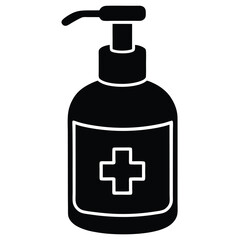 cashier element isolated hand sanitizer on white b