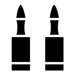 Bullet Clip Fire Glyph Icon