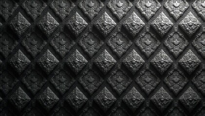 Subtle repeating diamond motif, grayscale tones, monochrome, diamond pattern, simple