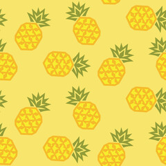 Abstract geometric pineapple pattern. Seamless pattern for fashion design, fabric, wallpaper and all kinds of prints on light background.
