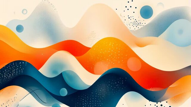 Colorful Wavy Wave Vector Illustration for Business Banner and Wallpaper Design