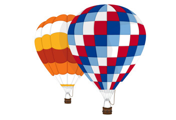 Naklejka premium Hot Air Balloons