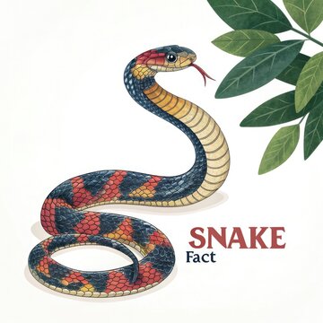 snake on a white background
