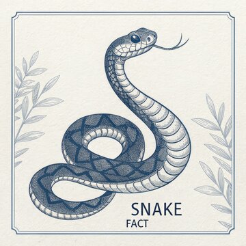 snake on a white background