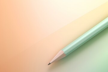 green pencil on paper