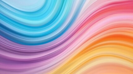 Fototapeta premium Colorful wavy lines artfully intertwine, creating a vibrant, flowing aesthetic backdrop