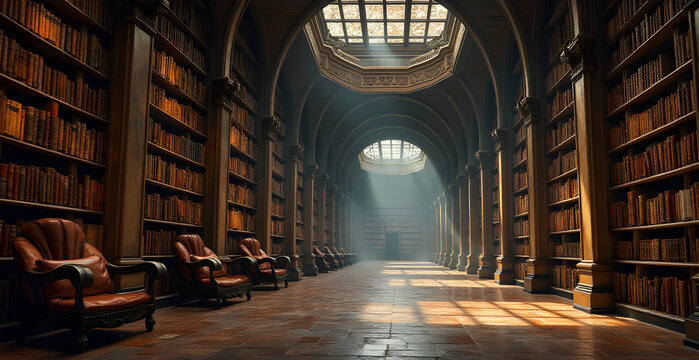 An interdimensional library where books float between eras and texts change based on quantum states. The very chairs morph to match the reader's temporal preferences.
