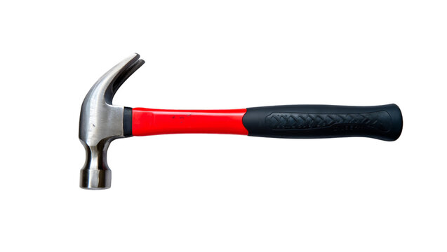 hammer red isolated on transparent background - Powered by Adobe