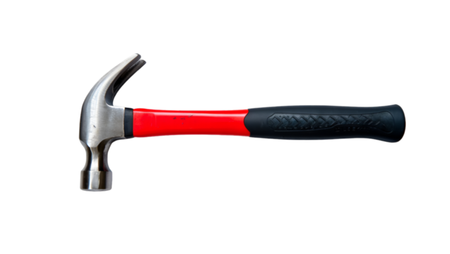 hammer red isolated on transparent background