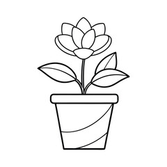 Handmade Flower Drawing Vector – Organic Botanical Design