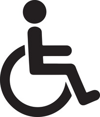 Accessibility icon wheelchair symbol universal access for persons with disabilities
