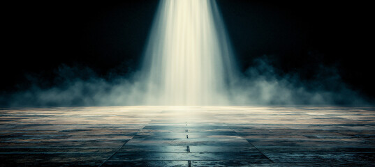 dramatic black white interior stark beam