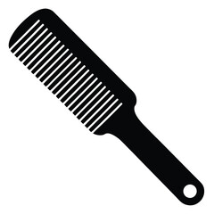 barber element isolated comb on white background