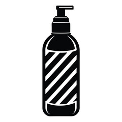 barber element isolated conditioner bottle on whit