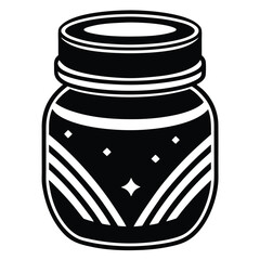 barber element isolated facial mask jar on white b