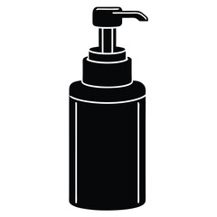 barber element isolated foam dispenser on white ba 