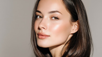 Naklejka premium Closeup portrait of a woman