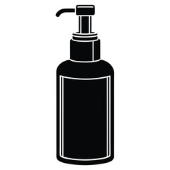 barber element isolated foam dispenser on white ba