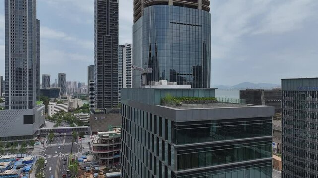 Shenzhen Shekou Industrial Zone, China modern integrated zone for innovation, commerce, residence, and port facilities. Near Hong Kong, it drives the Greater Bay Area growth