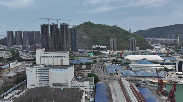 Shenzhen Shekou Industrial Zone, China modern integrated zone for innovation, commerce, residence, and port facilities. Near Hong Kong, it drives the Greater Bay Area growth