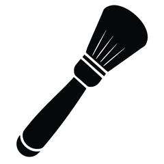 barber element isolated neck duster brush on white 