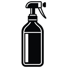 barber element isolated spray bottle on white back 