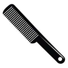 barber element isolated styling comb on white back 