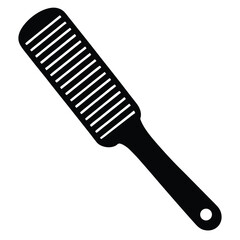 barber element isolated styling comb on white back