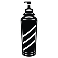 barber element isolated styling mousse on white ba