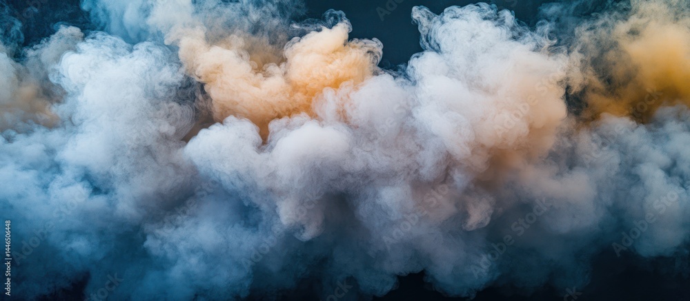 Poster dreamlike cloudscape with ethereal hues creating an abstract atmosphere effect