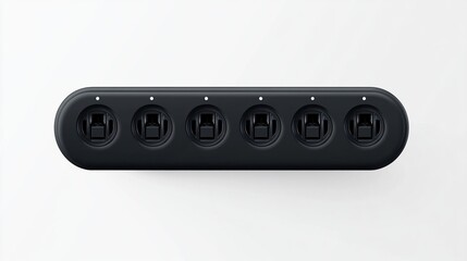 Fototapeta premium Black multi-port charging dock.
