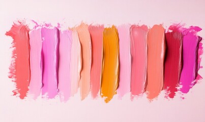 Fototapeta premium Colorful lip swatches