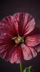 Naklejka premium Vibrant Geranium Bloom