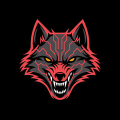 wolf head mascot