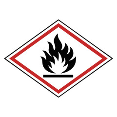 High-Visibility Fire Warning Sign for Safety and Emergency Alert.

