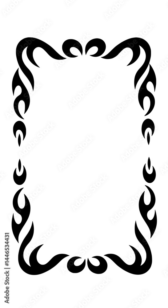 Poster decorative frame design: a sleek and elegant frame design, perfect for adding a touch of sophisticat
