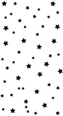 Starry Night Sky: A celestial canvas adorned with scattered black stars, each a beacon of wonder and infinite possibilities.