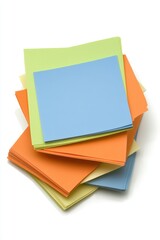 Colorful sticky notes stacked