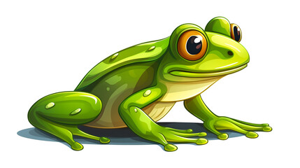 Fototapeta premium Professional Frog Mascot Cartoon Vector Illustration for Creative Designs