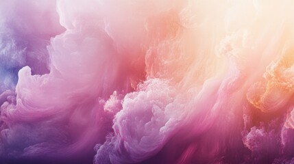 Fototapeta premium A vibrant, ethereal display of swirling, pastel colored smoke.