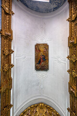 Beautiful details inside a Christian church