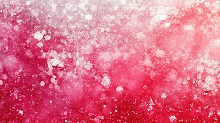 Fototapeta premium Abstract wintery crimson and white textured surface.
