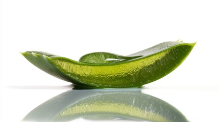 Fresh Green Aloe Vera Leaf
