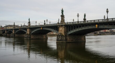 Bridge over the River Illustration