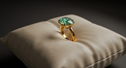 Luxury Ring on a Pillow - Illustration
