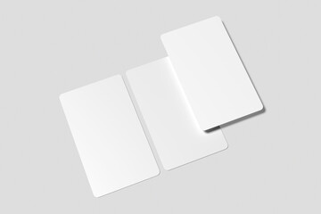 A Blank tarot card mock-up with a grey background, Vintage celestial mystical background for astrology, divination, tarot.