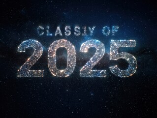 Number 2025 – Graduation, New Year, and Modern Celebration Concept, Class of 2025, 2025 class celebration