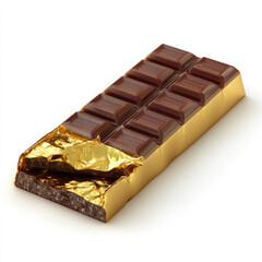 Broken dark chocolate bar