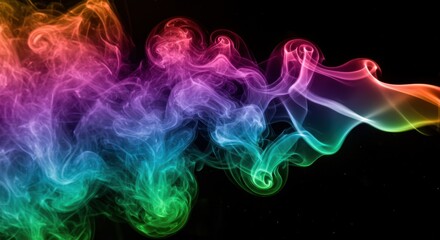 Obraz premium Colorful Smoke Illustration
