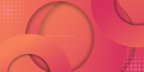 Abstract 3D circle layer orange and purple gradient background